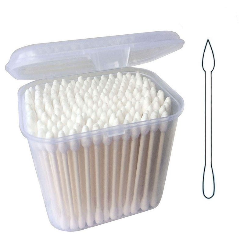 Keepeeda Paper Stick Cotton Swabs/180CT - Double Heads Tipped Compact Quality Cotton - Strong Toughness Handle - Multipurpose, Safe, Highly Absorbent (1 Pack) - Image 1